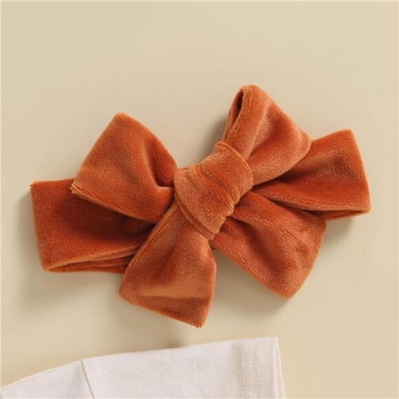 Baby Girl Fall Halloween Outfit Pumpkin‎ Printed Sweatshirt Tops Flare Pants Set - Picture 4 of 7